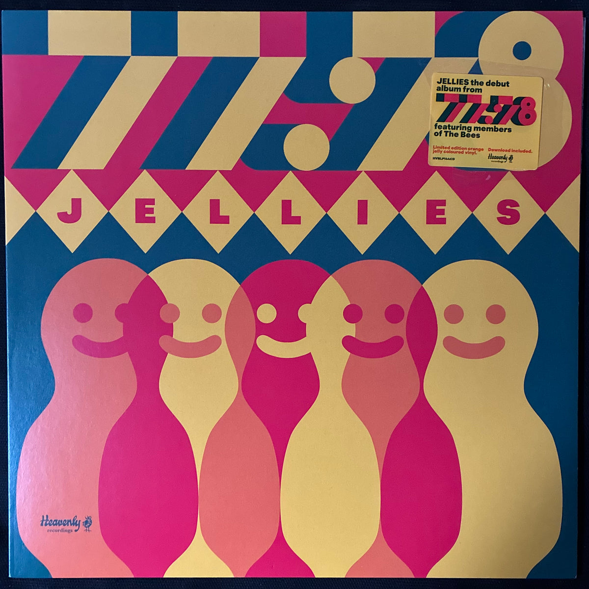 77:78 - JELLIES (ORANGE COLOURED) (USED VINYL 2018 UK M-/M-)