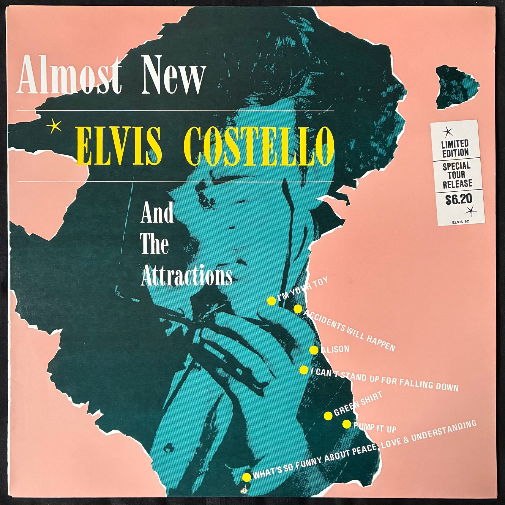 ELVIS COSTELLO AND THE ATTRACTIONS - ALMOST NEW (MLP) (USED VINYL 1982 AUS M-/M-)