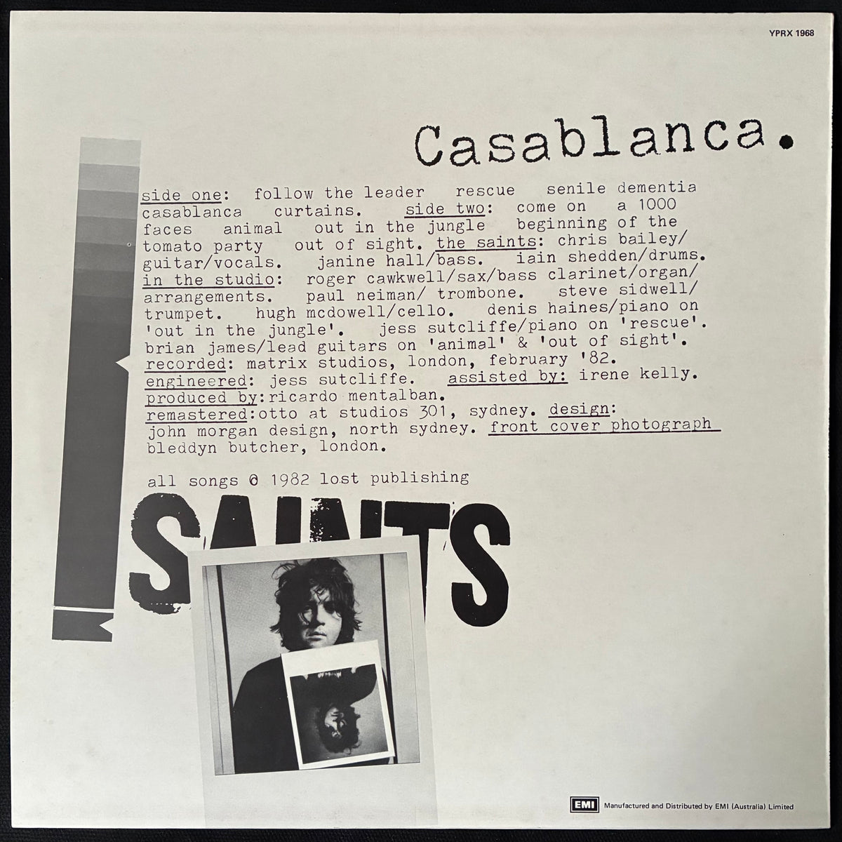 SAINTS - CASABLANCA (USED VINYL 1982 AUS M-/M-)