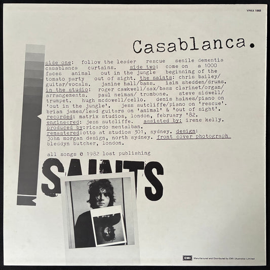 SAINTS - CASABLANCA (USED VINYL 1982 AUS M-/M-)