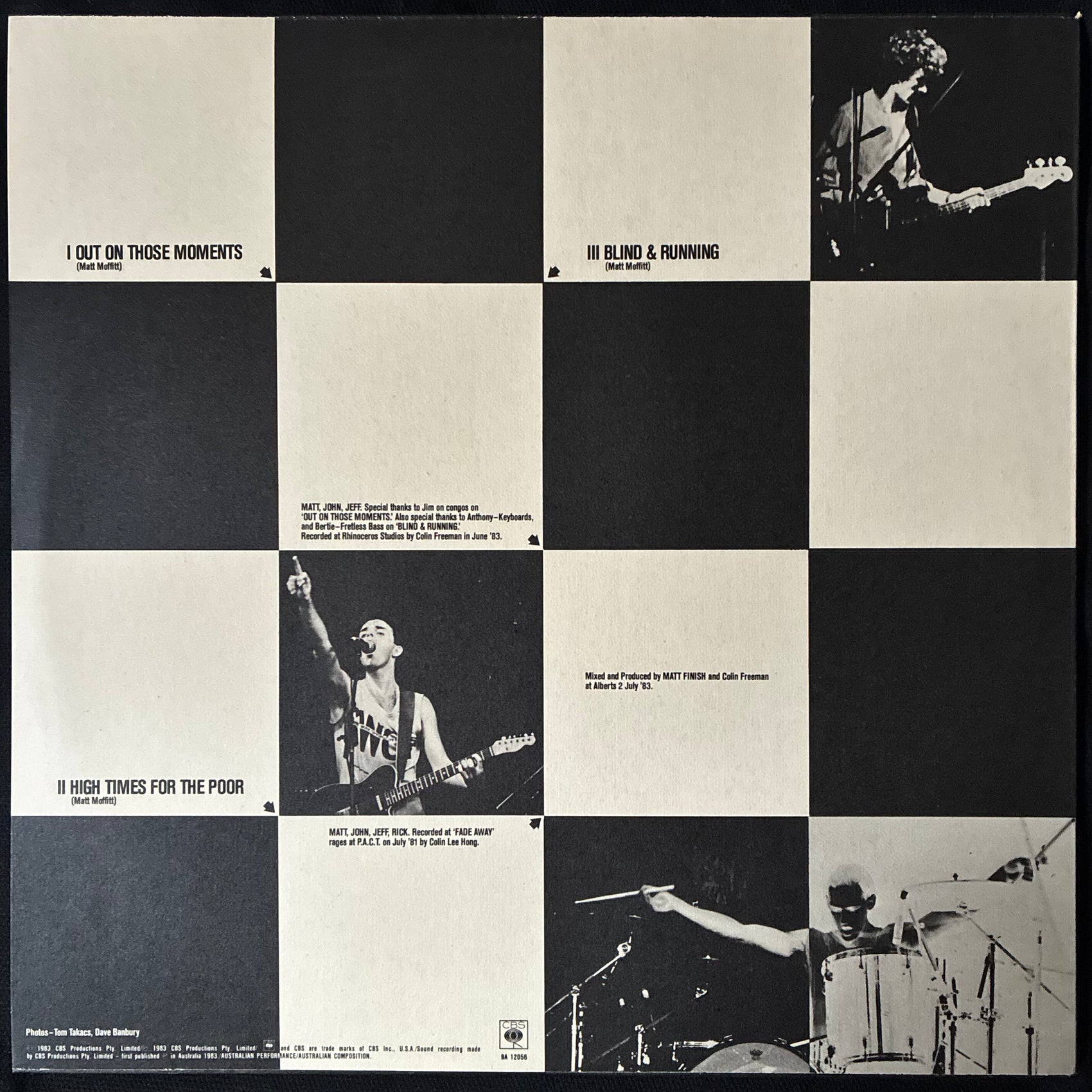MATT FINISH - MATT FINISH (12") (USED VINYL 1983 AUS M-/M-)