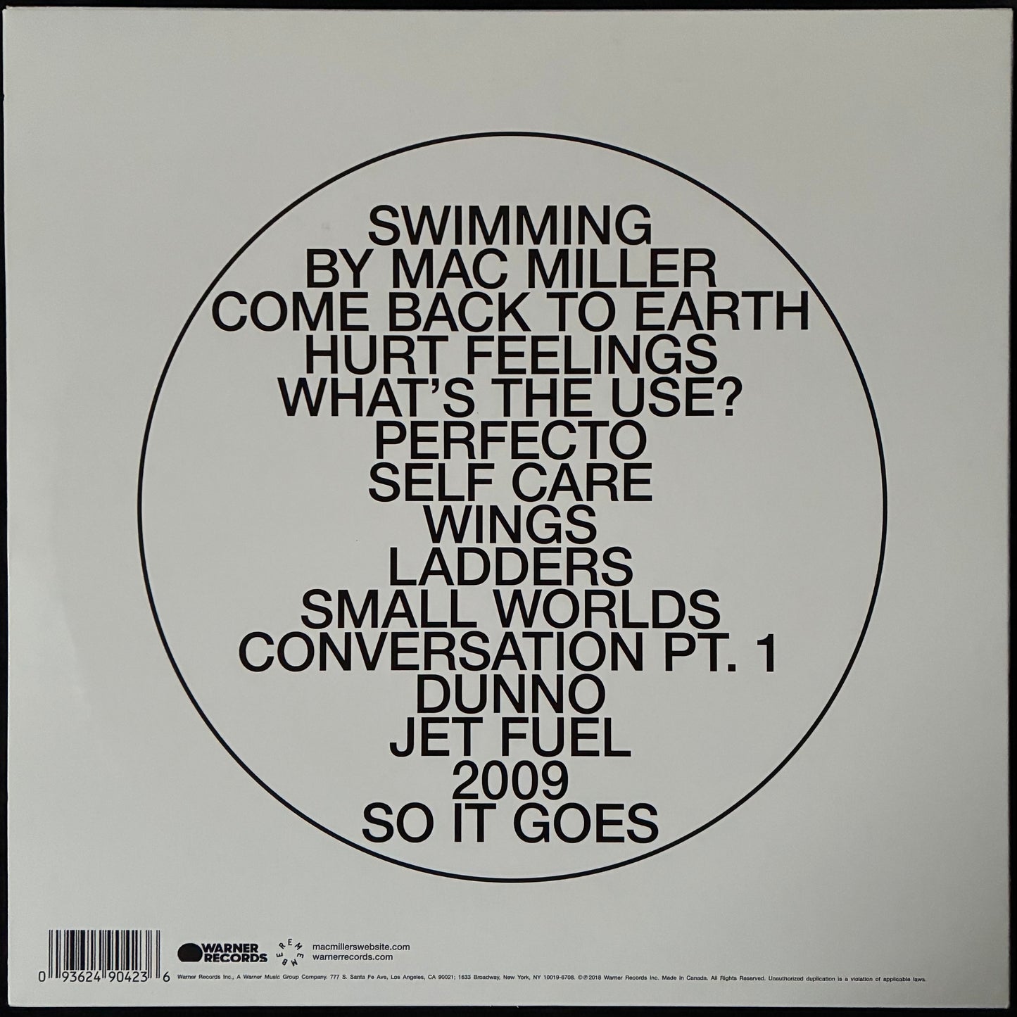 MAC MILLER - SWIMMING (2LP) (USED VINYL 2018 US M-/M-)