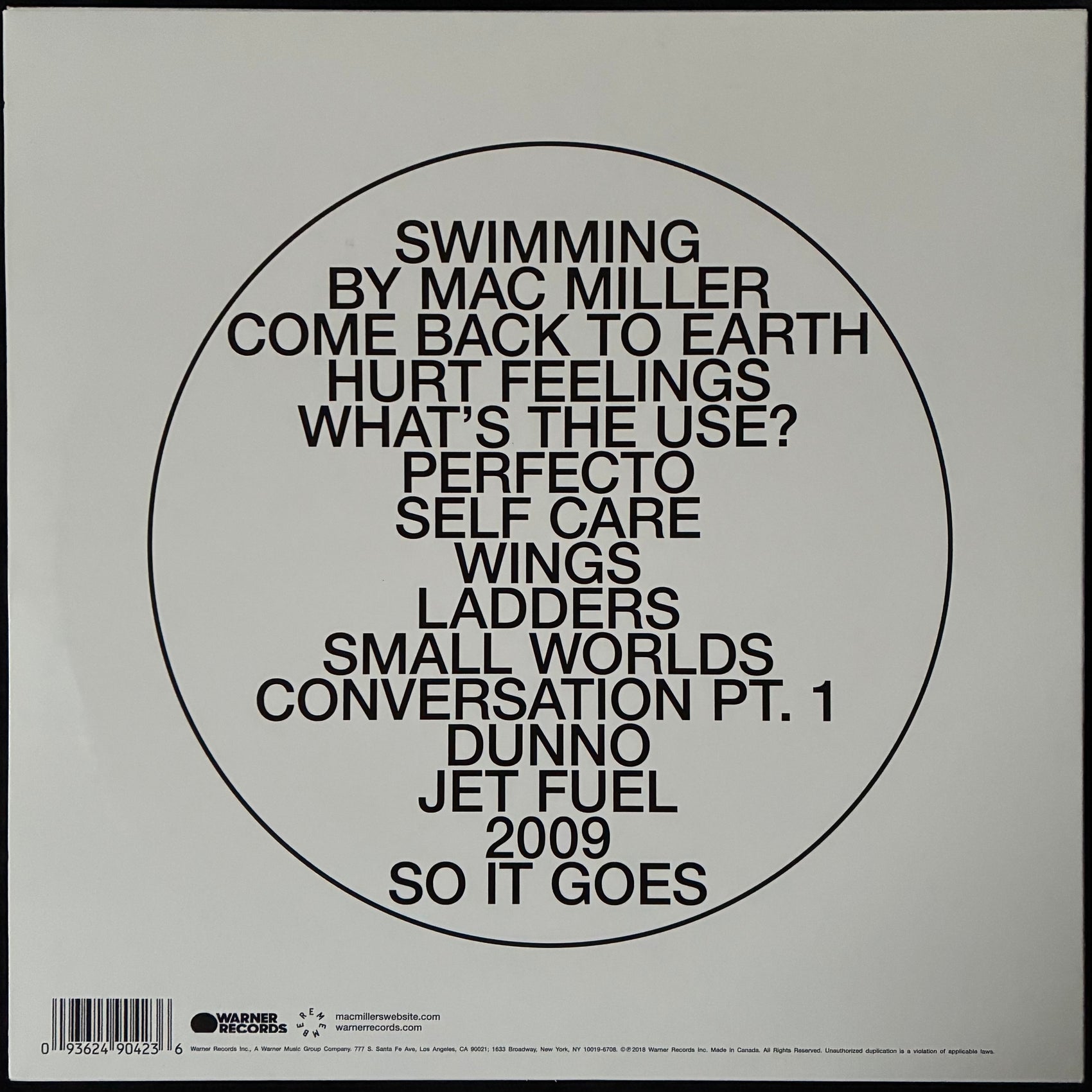 MAC MILLER - SWIMMING (2LP) (USED VINYL 2018 US M-/M-)