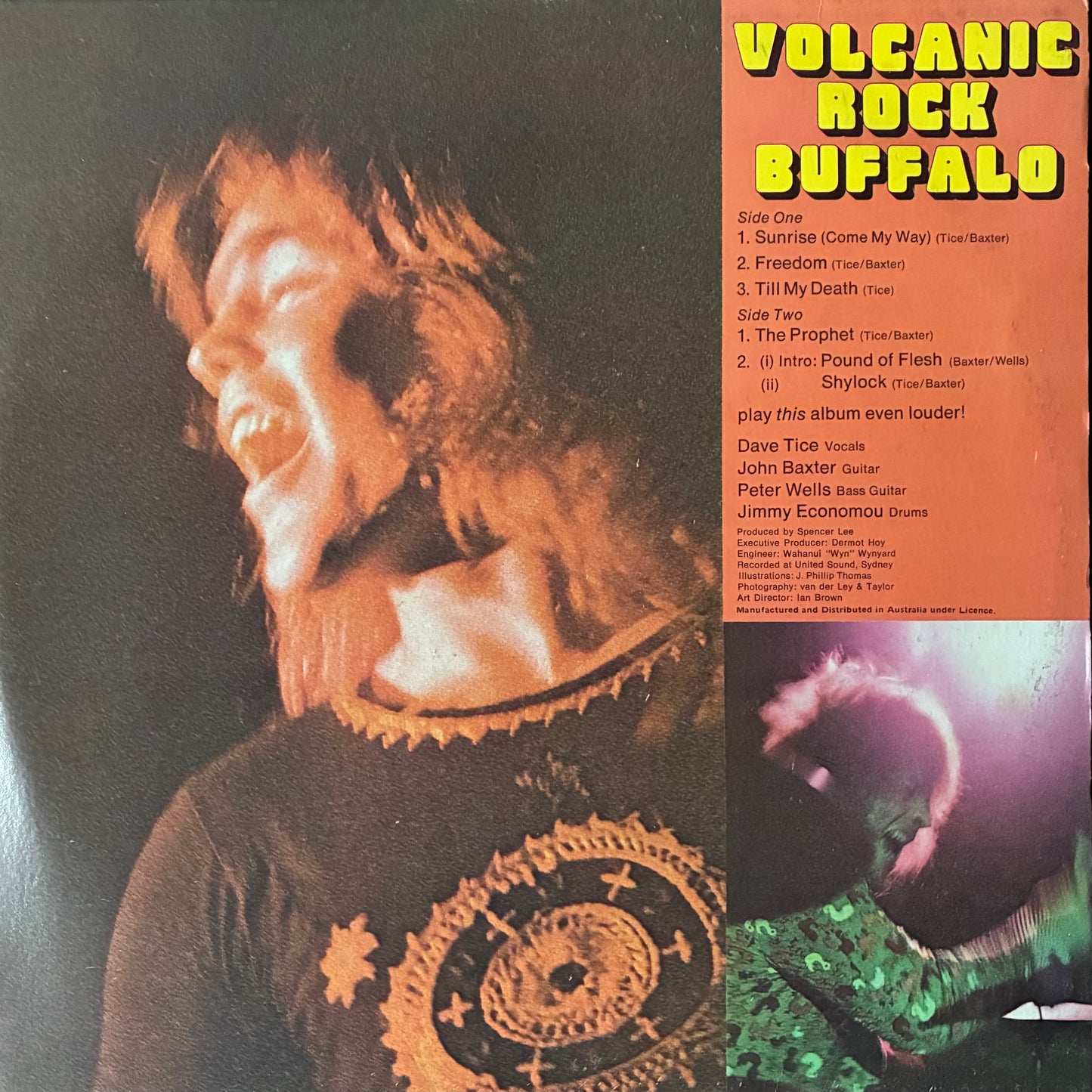 BUFFALO - VOLCANIC ROCK (USED VINYL 1973 AUS EX+/EX+)