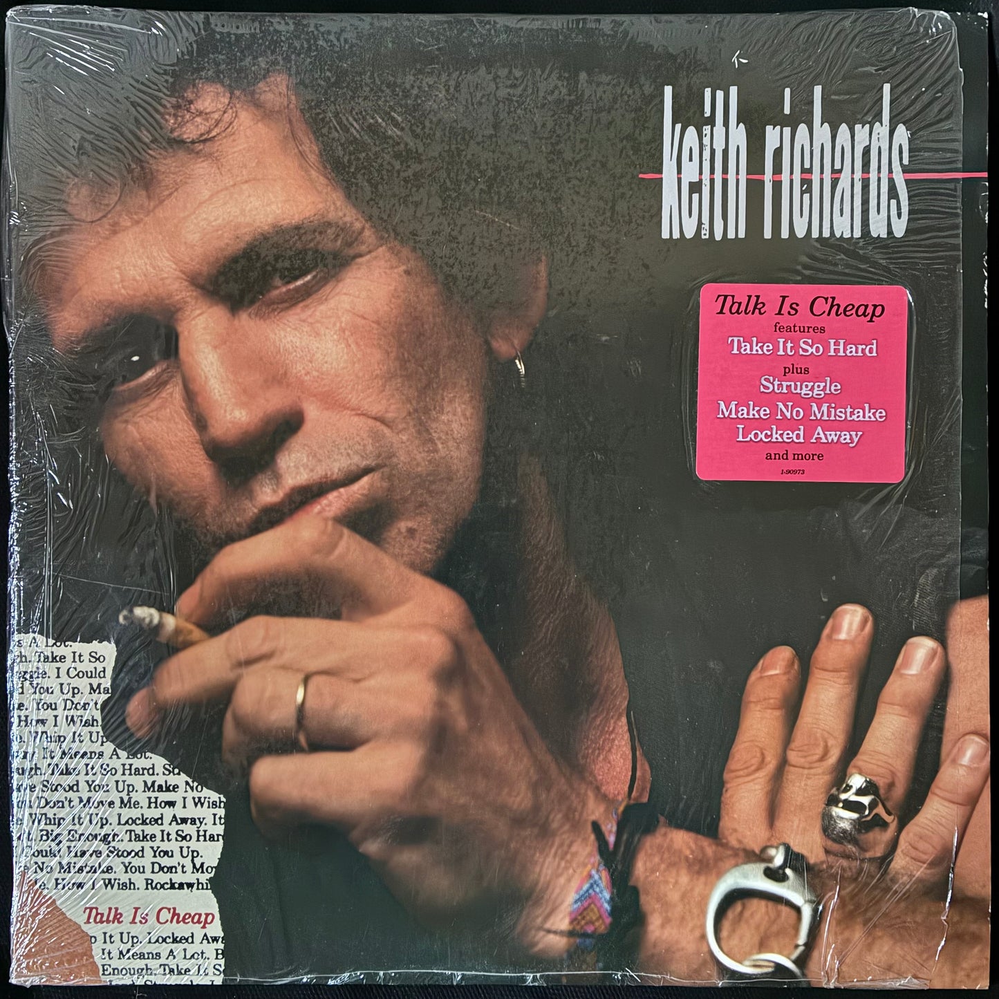 KEITH RICHARDS - TALK IS CHEAP (FIRST PRESSING) (USED VINYL 1988 US M-/EX+)