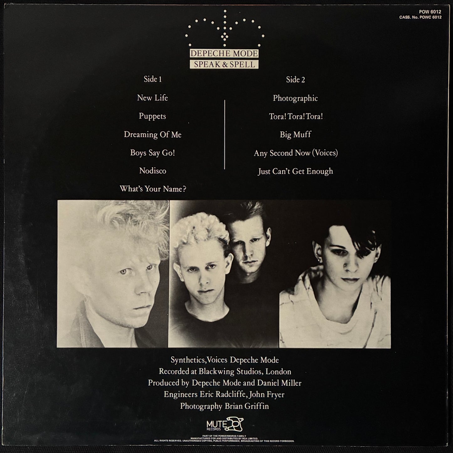 DEPECHE MODE - SPEAK & SPELL (FIRST PRESSING) (USED VINYL 1981 AUS M-/EX+)