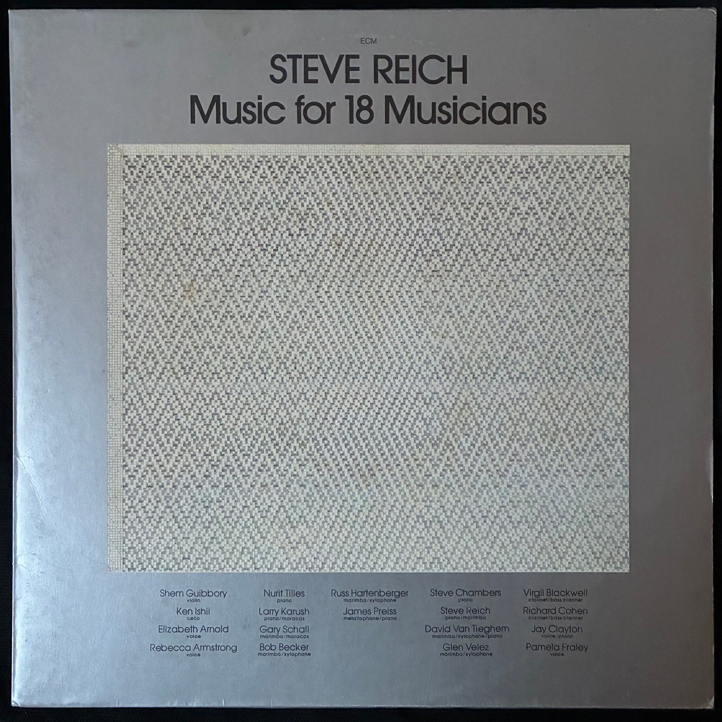 STEVE REICH - MUSIC FOR 18 MUSICIANS (USED VINYL 1978 GERMANY M-/EX)