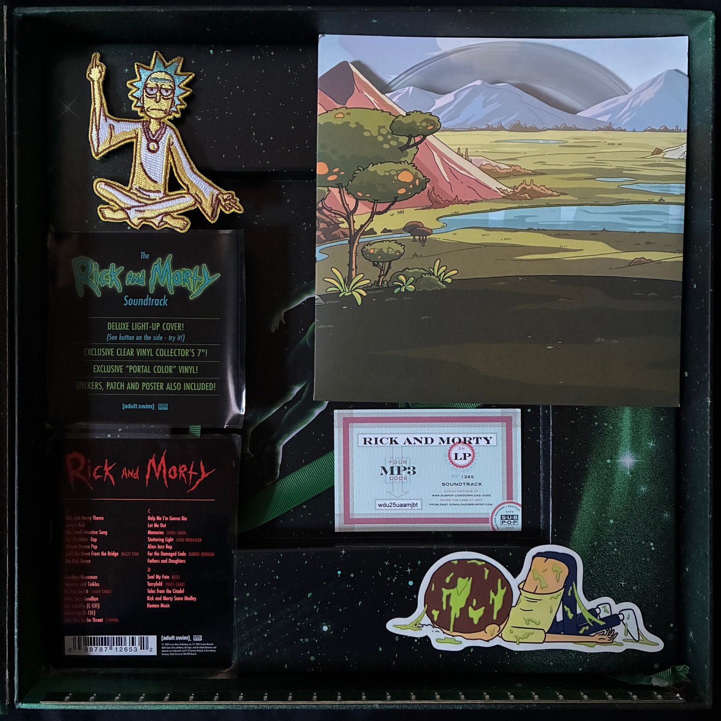 VARIOUS ARTISTS - THE RICK AND MORTY SOUNDTRACK : DELUXE (2LP+7") (USED BOX SET 2018 US M-/M-)
