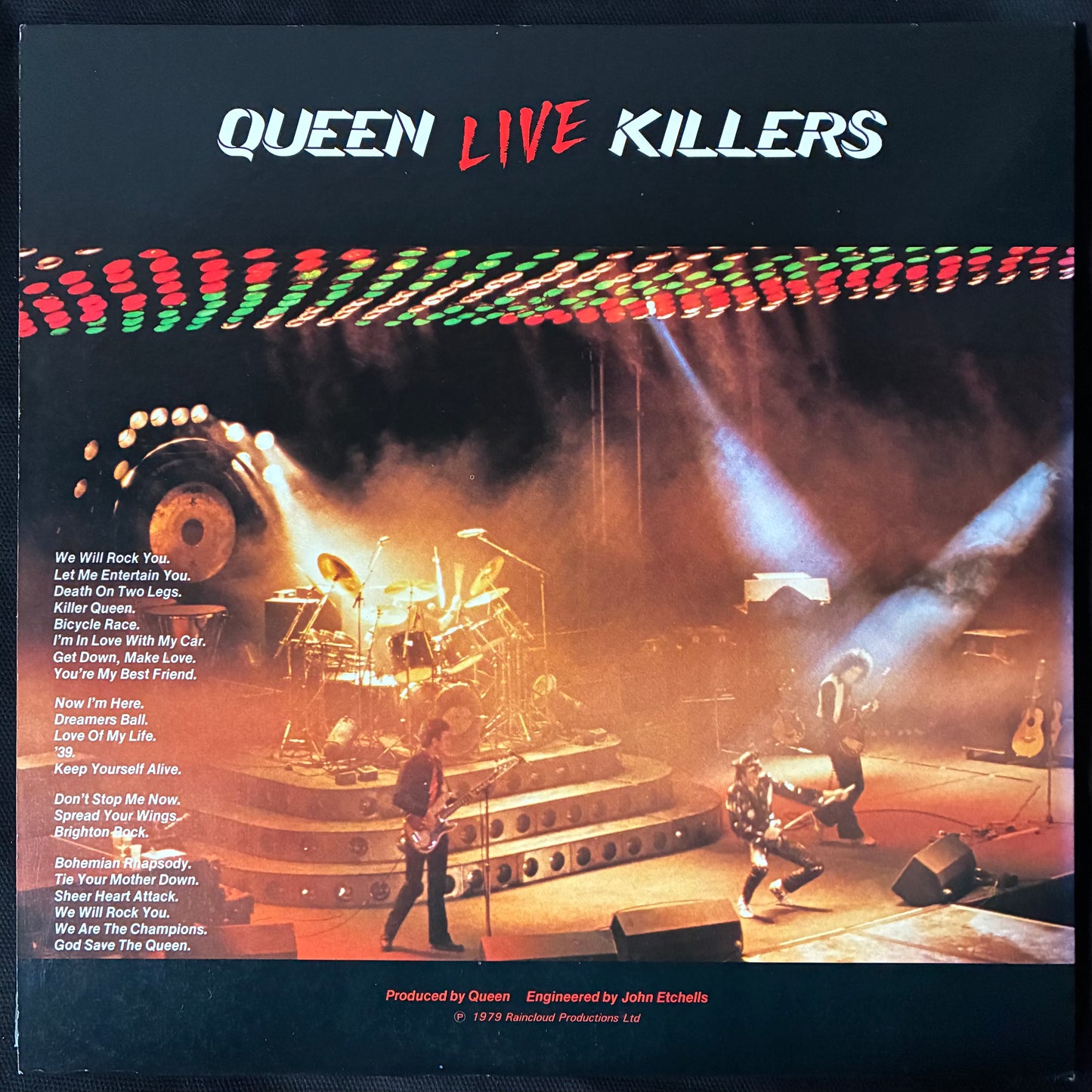 QUEEN - LIVE KILLERS (2LP) (RED/GREEN COLOURED) (USED VINYL 1979 JAPAN M-/M-)