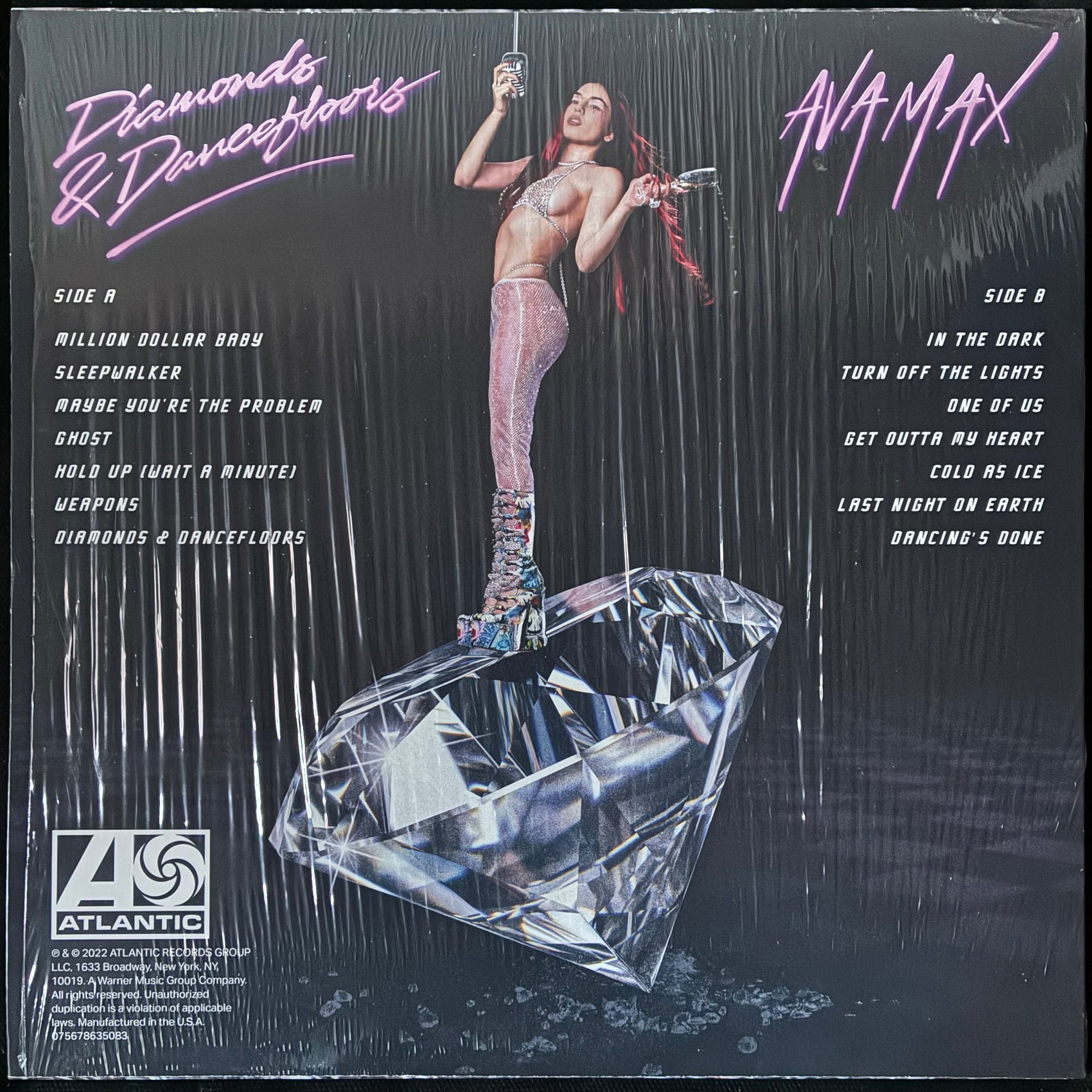 AVA MAX - DIAMONDS AND DANCEFLOORS (RED COLOURED) (USED VINYL 2023 US M-/M-)