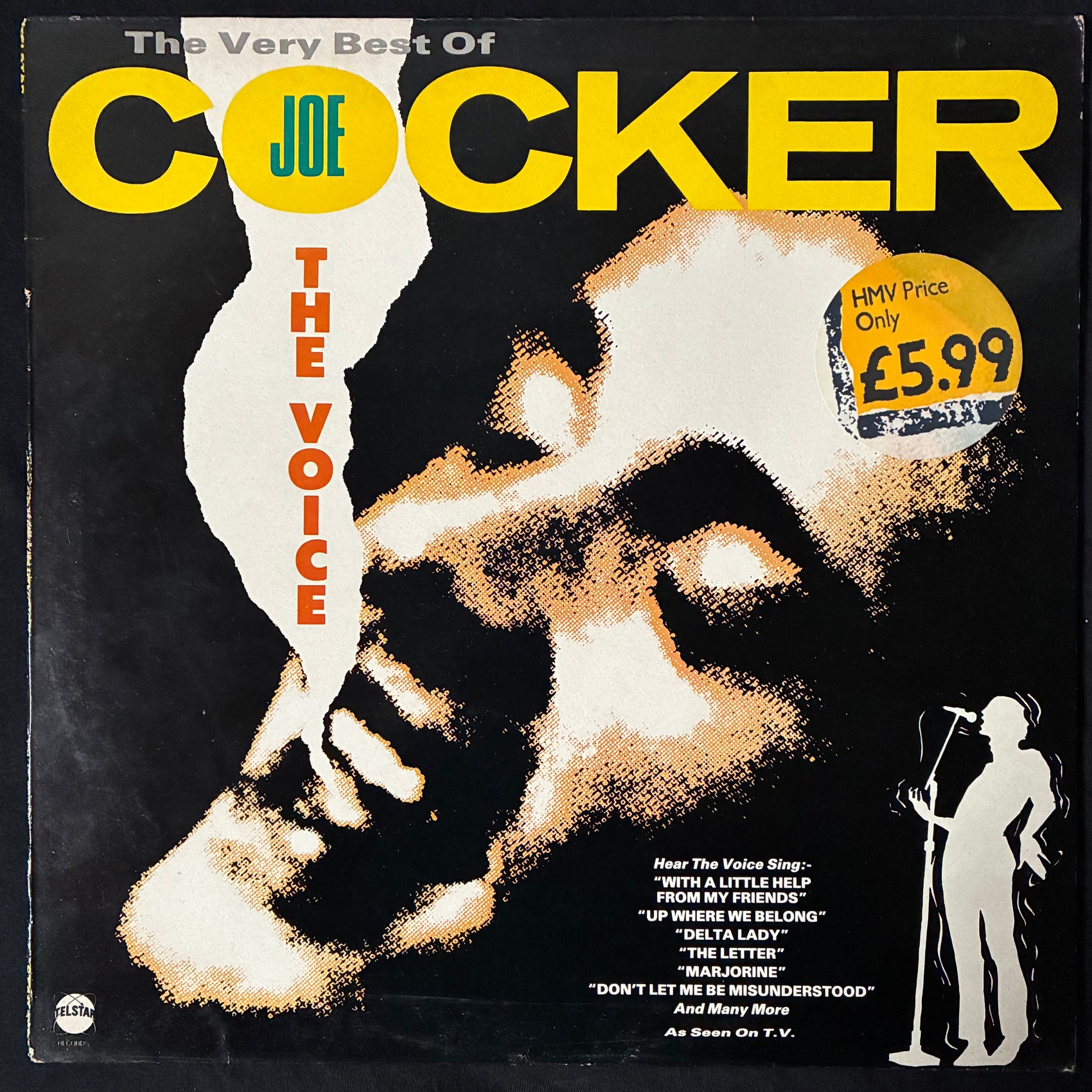 JOE COCKER - THE VOICE : THE VERY BEST OF JOE COCKER (USED VINYL 1986 UK M-/EX+)