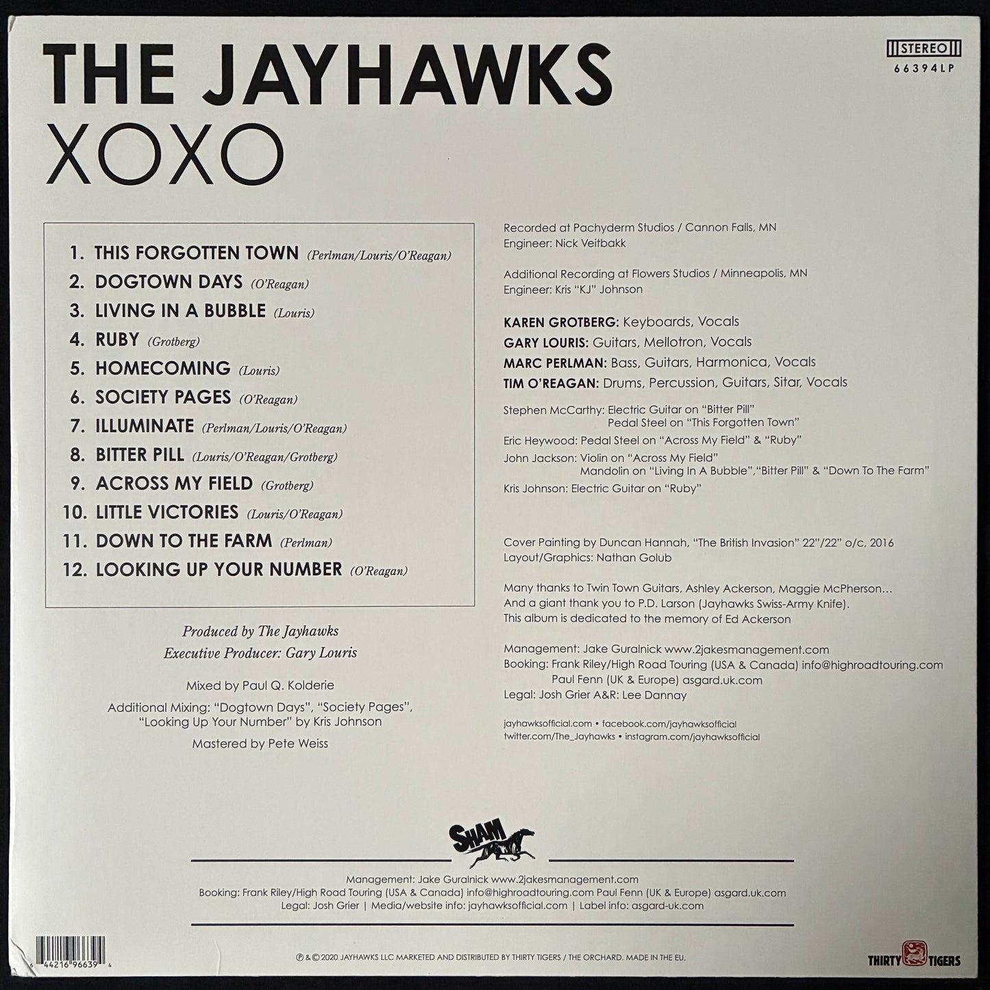 JAYHAWKS - XOXO (USED VINYL 2020 EU M-/M-)