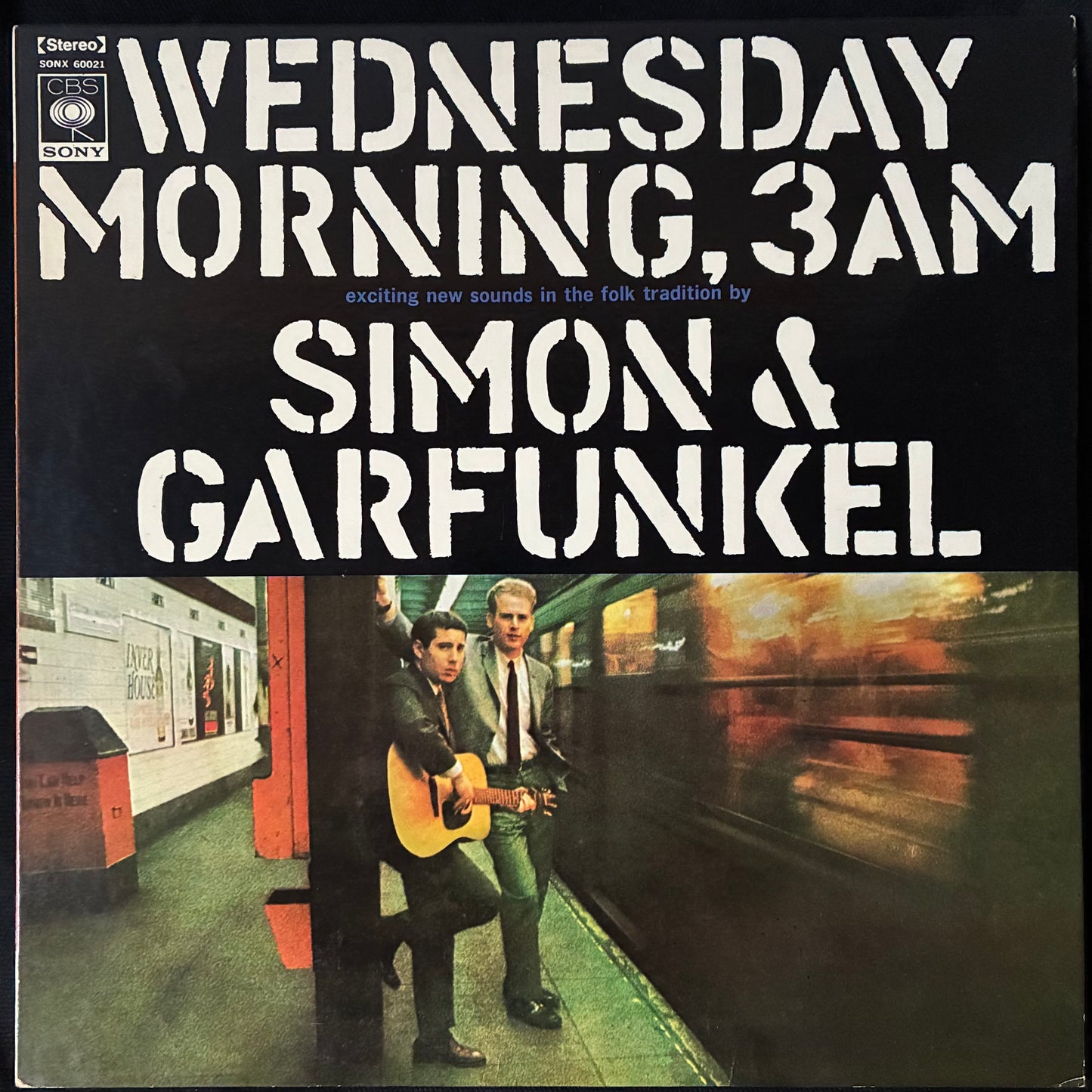 SIMON & GARFUNKEL - WEDNESDAY MORNING, 3AM (USED VINYL 1971 JAPAN EX+/EX+)