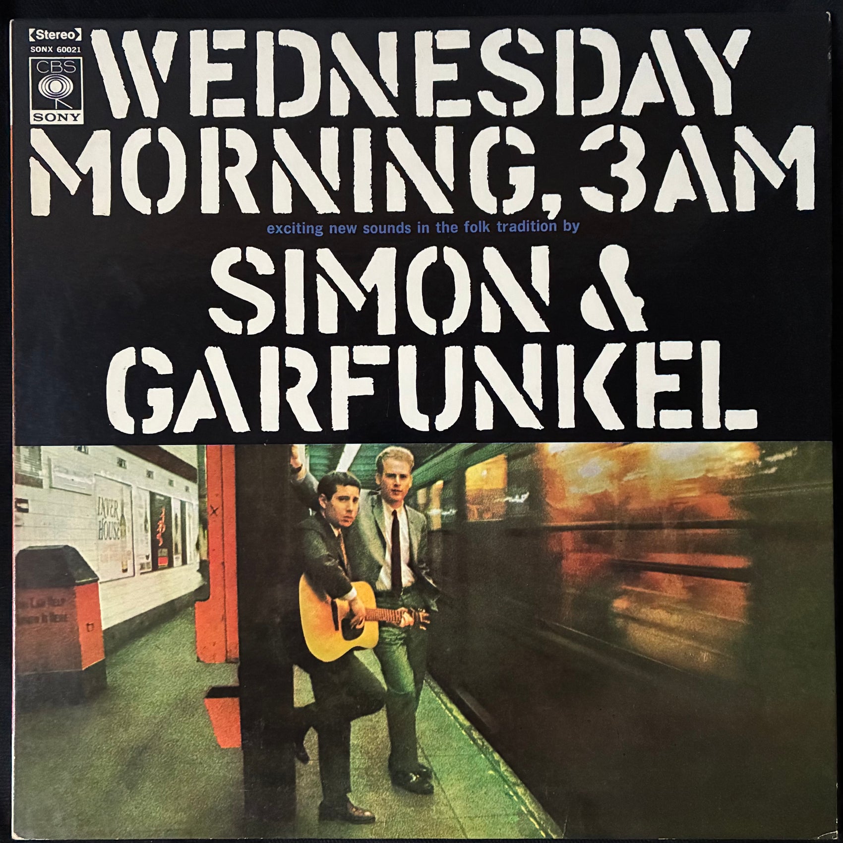 SIMON & GARFUNKEL - WEDNESDAY MORNING, 3AM (USED VINYL 1971 JAPAN EX+/EX+)