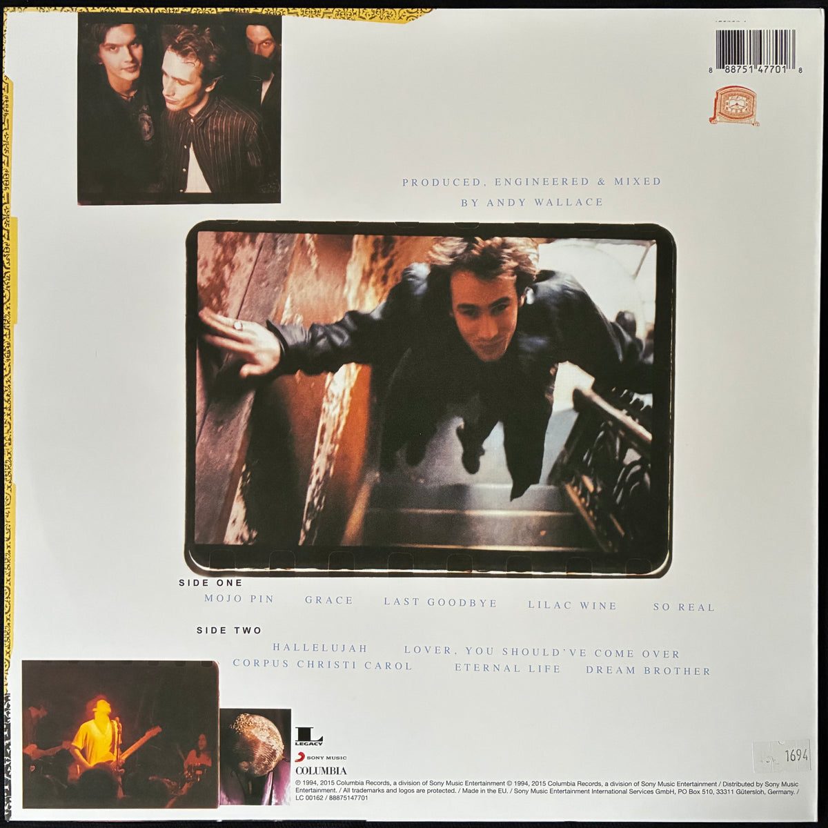 JEFF BUCKLEY - GRACE (USED VINYL 2015 EU M-/M-)