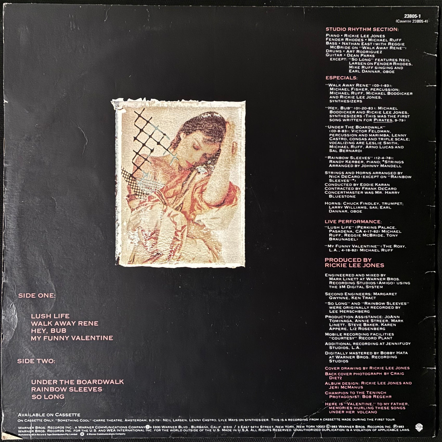 RICKIE LEE JONES - GIRL AT HER VOLCANO (MLP) (USED VINYL 1983 AUS M-/EX)