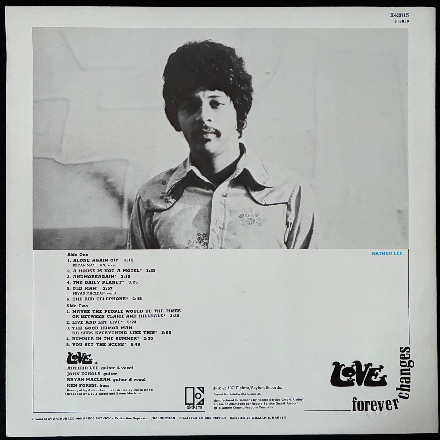 LOVE - FOREVER CHANGES (USED VINYL 1983 GERMANY M-/EX+)