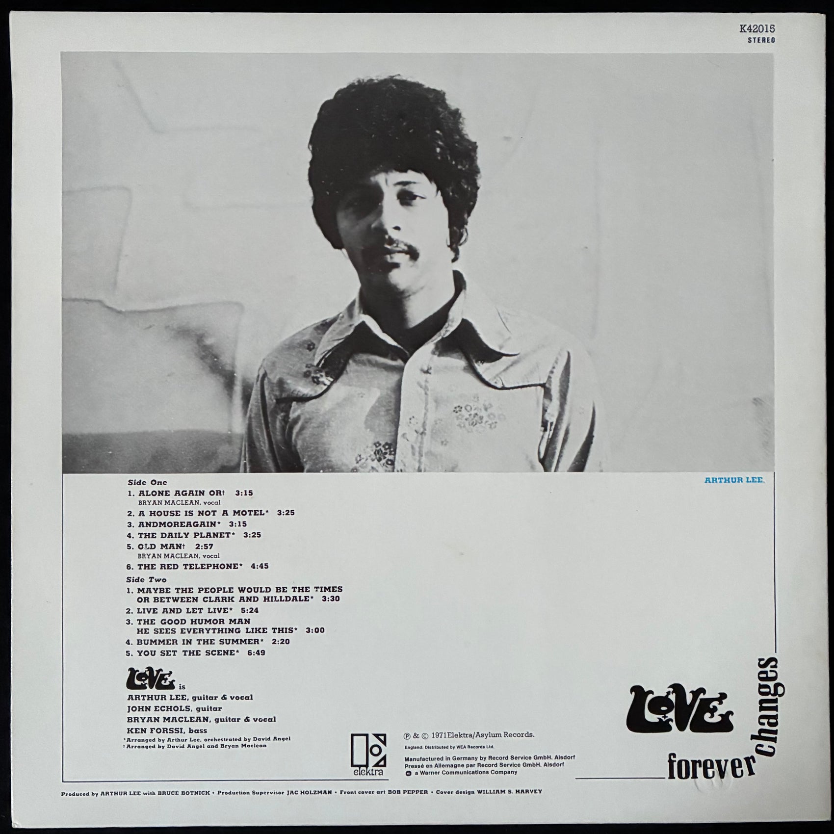 LOVE - FOREVER CHANGES (USED VINYL 1983 GERMANY M-/EX+)