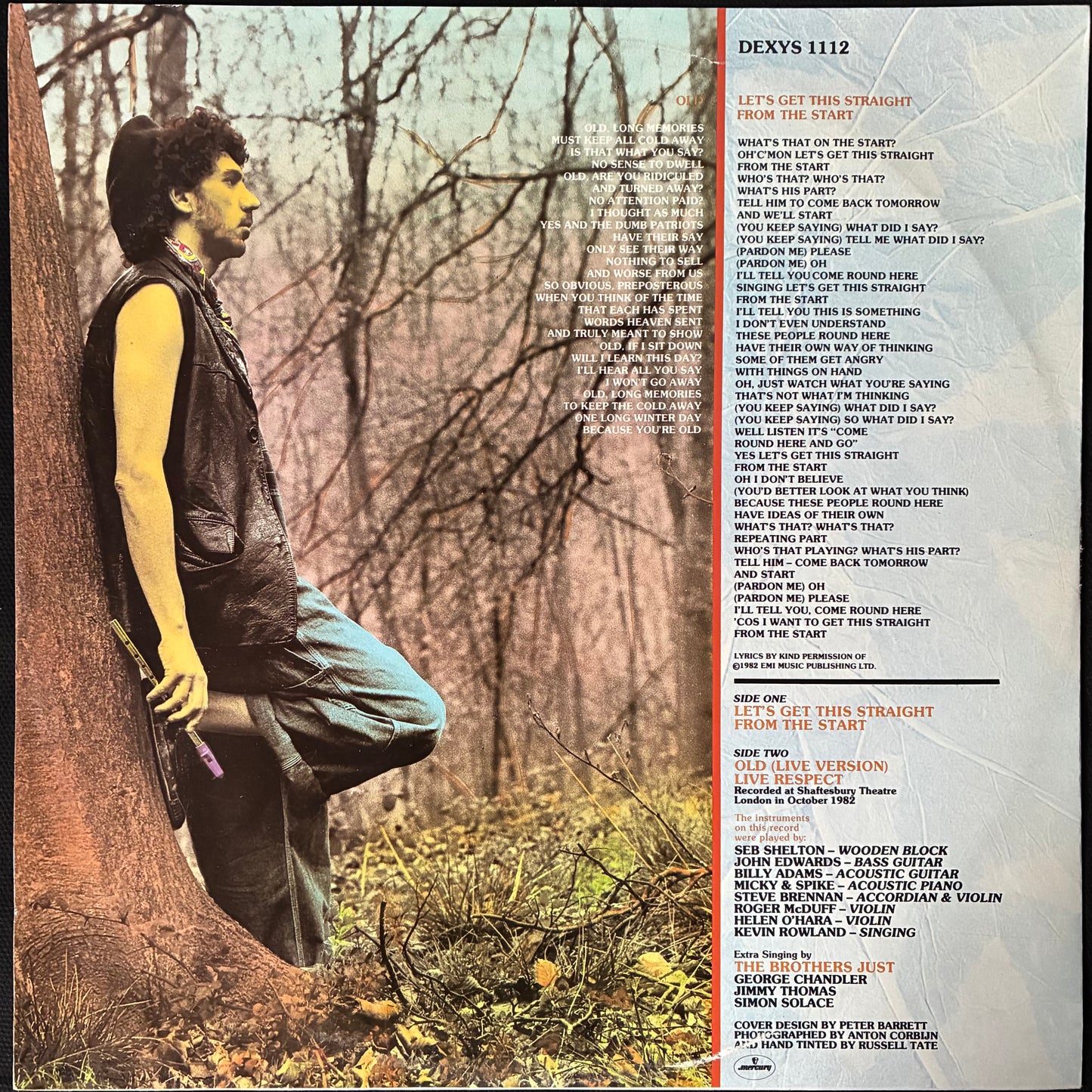 KEVIN ROWLAND & DEXYS MIDNIGHT RUNNERS - LET'S GET THIS STRAIGHT FROM THE START (12") (USED VINYL 1982 UK M-/M-)