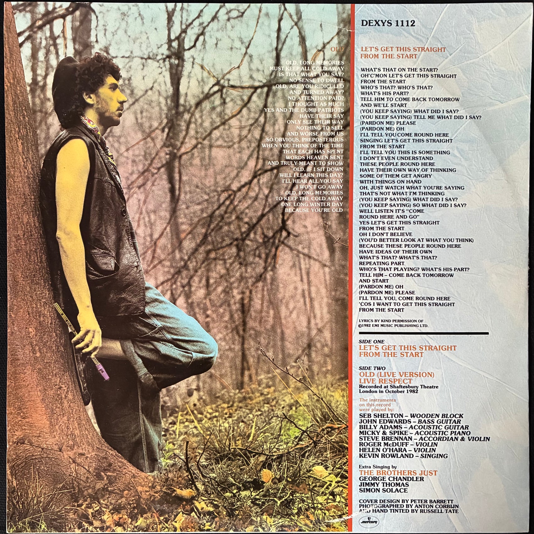 KEVIN ROWLAND & DEXYS MIDNIGHT RUNNERS - LET'S GET THIS STRAIGHT FROM THE START (12") (USED VINYL 1982 UK M-/M-)