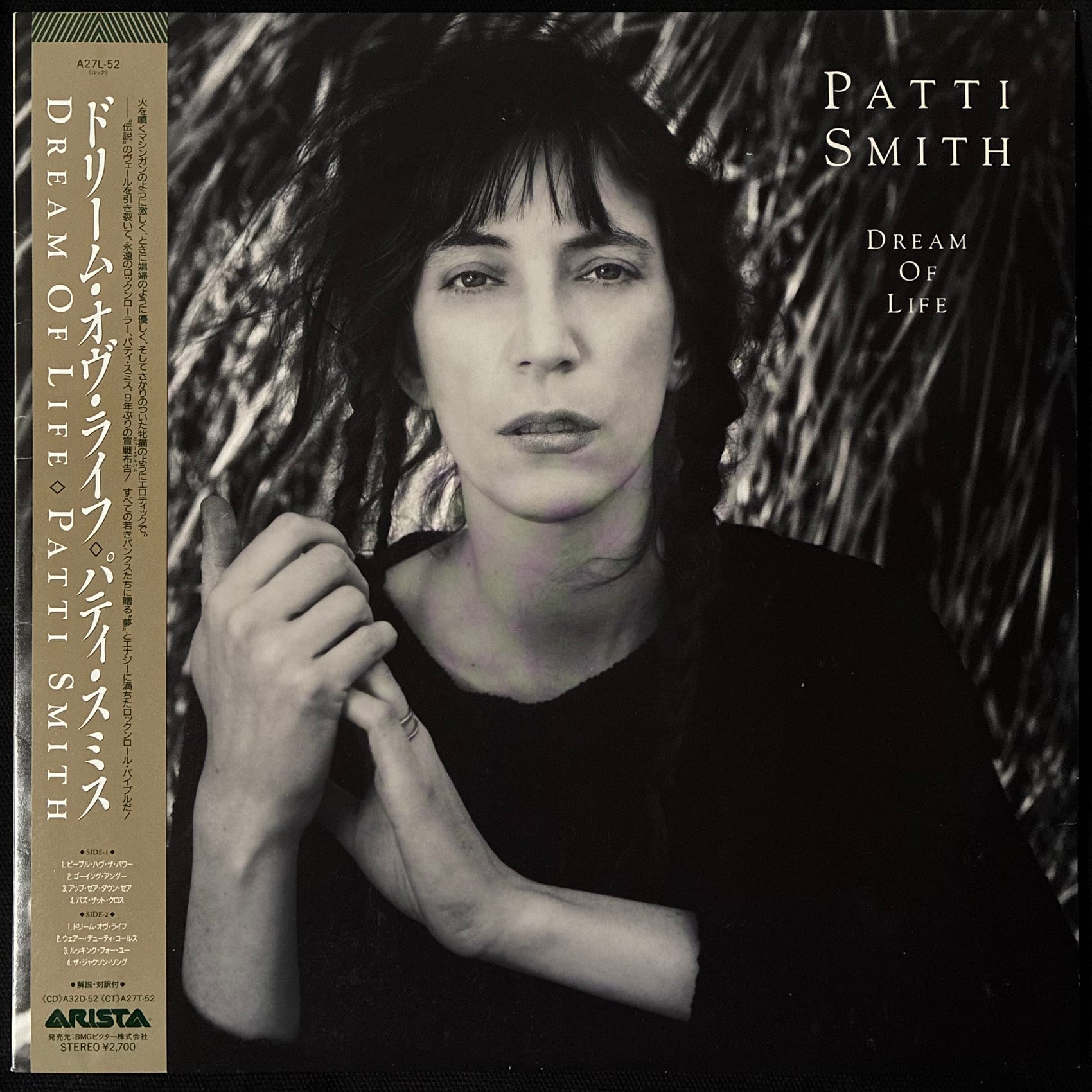 PATTI SMITH - DREAM OF LIFE (USED VINYL 1988 JAPAN M-/M-)