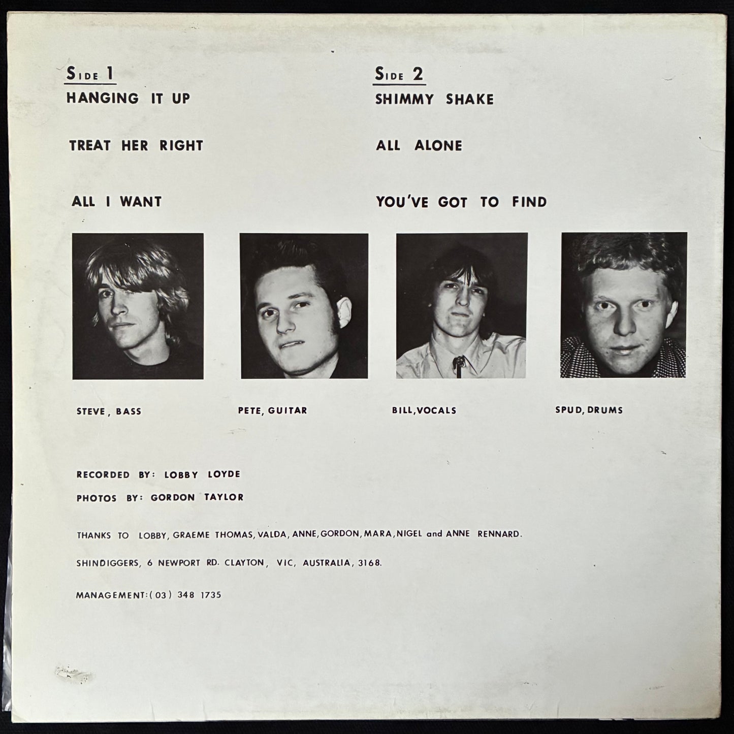 SHINDIGGERS - BEAT IS BACK (MLP) (USED VINYL 1985 AUS EX/EX)