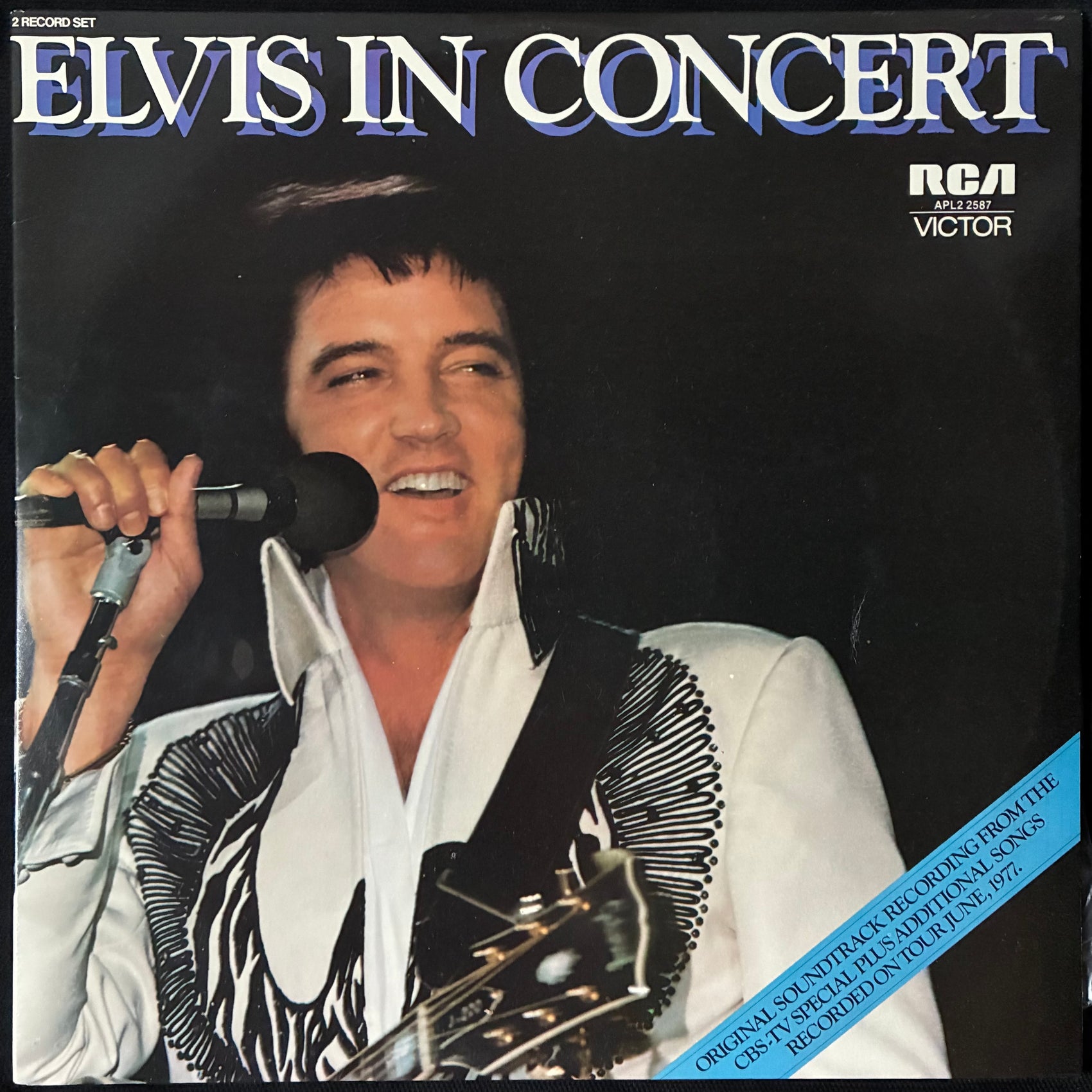 ELVIS PRESLEY - ELVIS IN CONCERT (2LP) (USED VINYL 1977 AUS M-/EX)