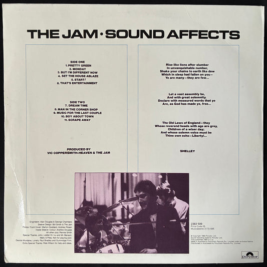 JAM - SOUND AFFECTS (USED VINYL 1980  AUS EX+/VG+)