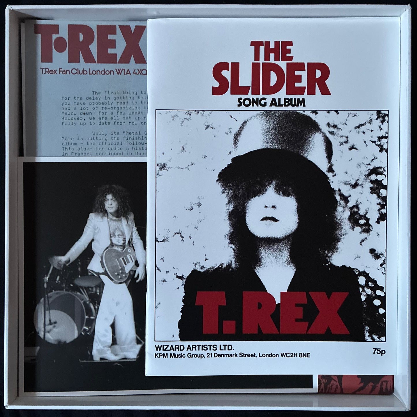 T-REX - THE SLIDER : 40TH ANNIVERSARY (2CD+DVD+LP+3x7") (USED BOX SET 2012 UK/EU M-/M-/EX+)