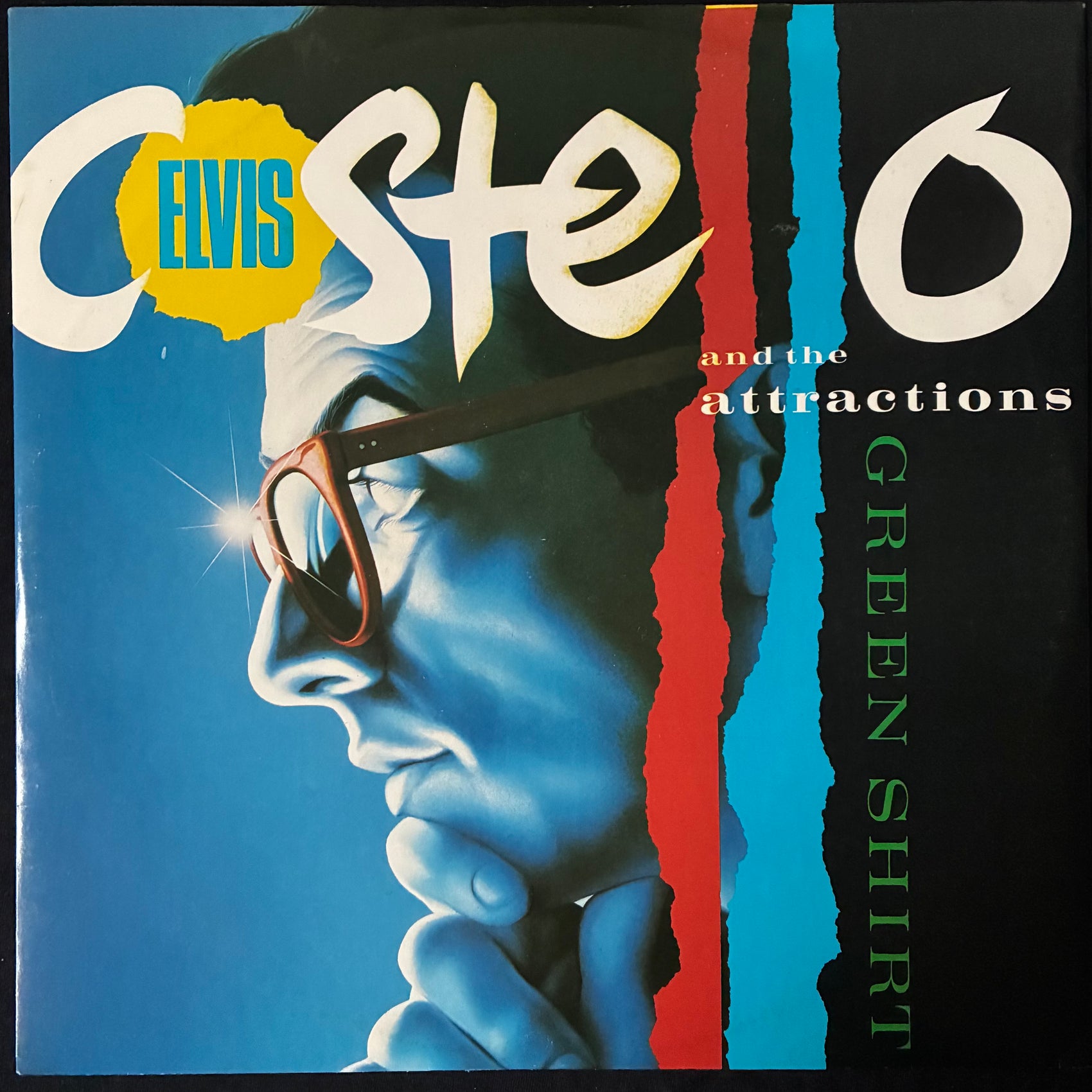ELVIS COSTELLO AND THE ATTRACTIONS - GREEN SHIRT (12") (USED VINYL 1985 UK/EU M-/M-)