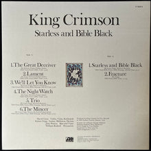Load image into Gallery viewer, KING CRIMSON - STARLESS AND BIBLE BLACK (USED VINYL 1977 JAPAN M-/M-)
