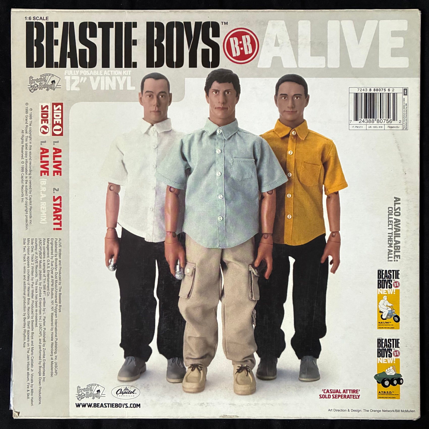 BEASTIE BOYS - ALIVE (10") (USED VINYL 1999 UK/EU EX+/VG+)