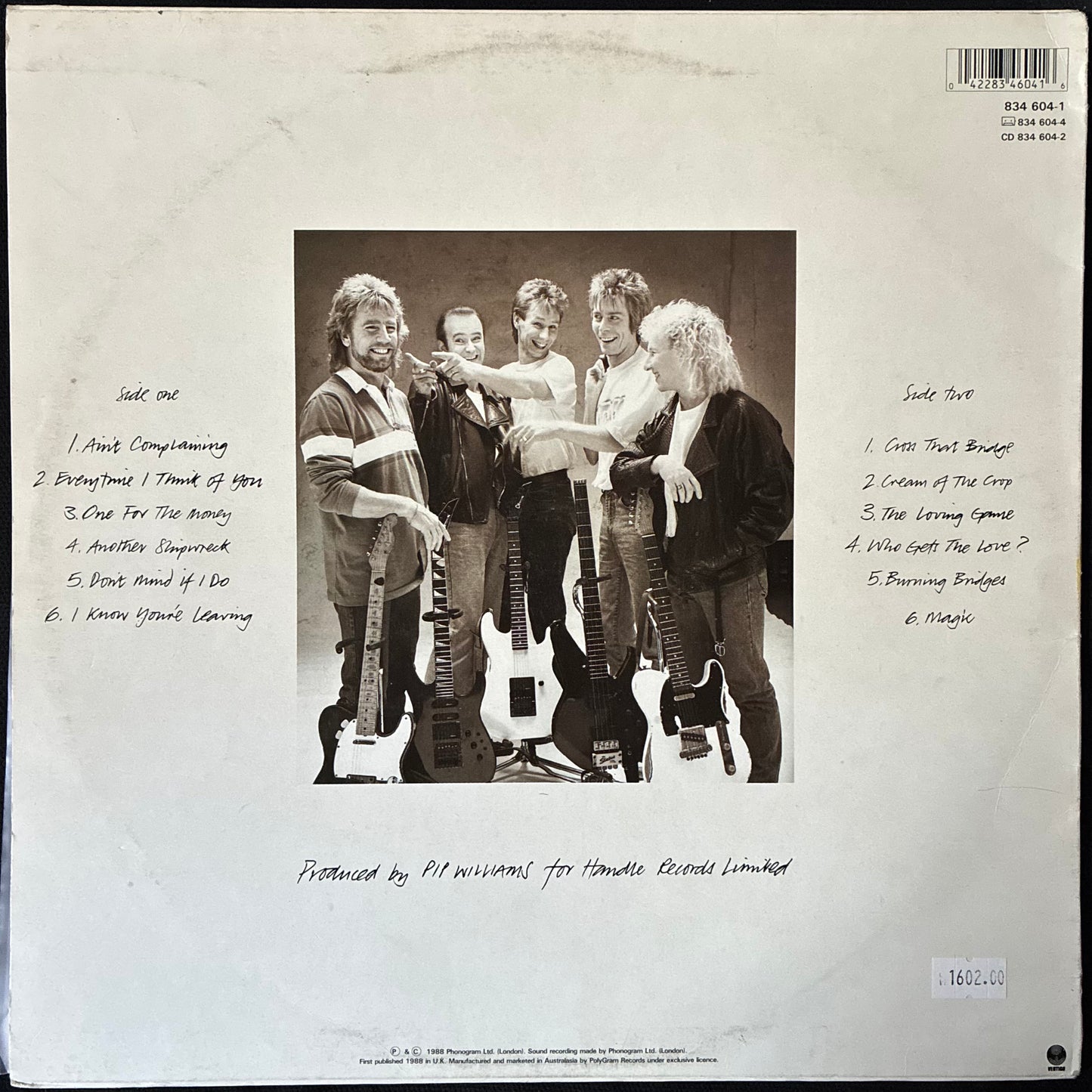 STATUS QUO - AIN'T COMPLAINING (USED VINYL 1988 AUS EX+/EX-)