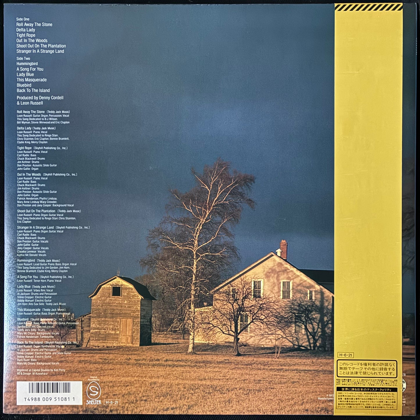 LEON RUSSELL - BEST OF... A SONG FOR YOU (USED VINYL 1986 JAPAN M-/M-)