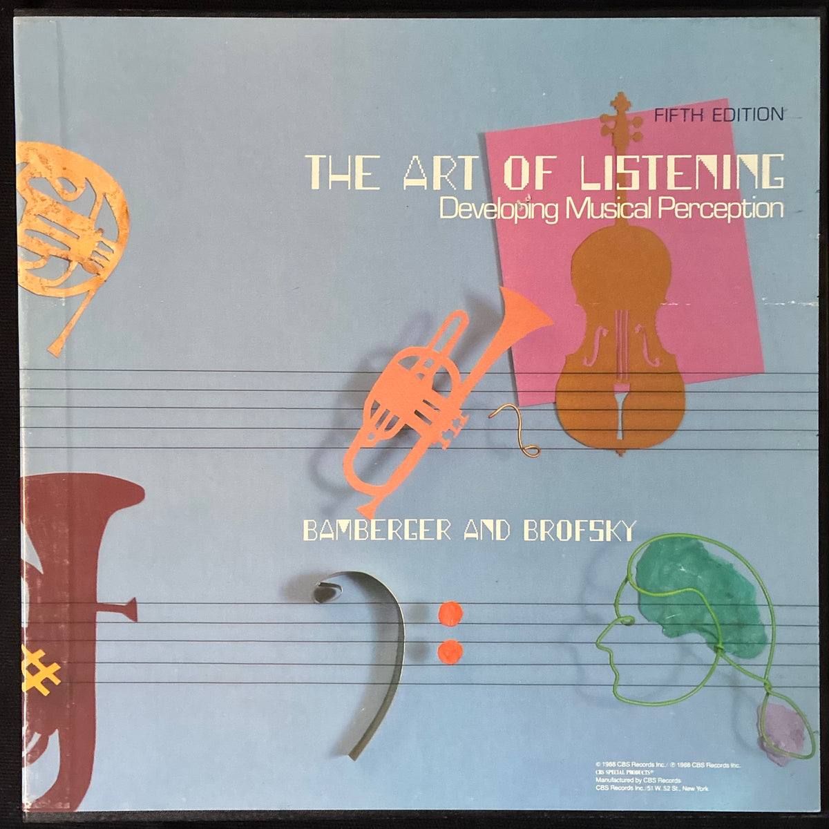 BAMBERGER AND BROFSKY - THE ART OF LISTNING : FIFTH EDITION (7LP BOX SET) (USED VINYL 1988 US M-/EX+)