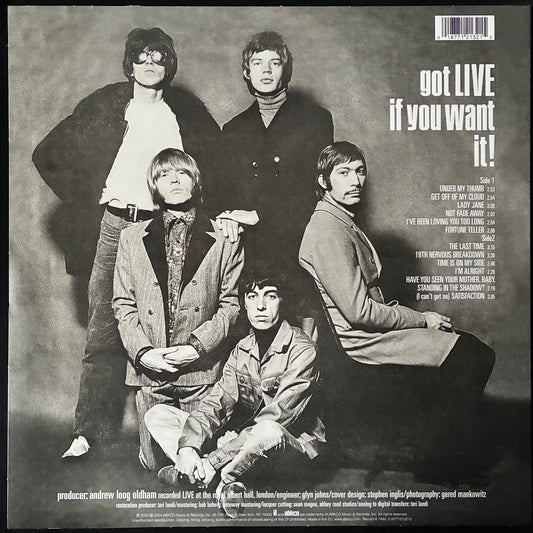 ROLLING STONES - GOT LIVE IF YOU WANT IT! (USED VINYL 2024 EU M-/M-)