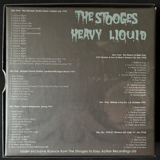 STOOGES - HEAVY LIQUID (6CD BOX SET) (USED CD 2005 UK M-/M-)