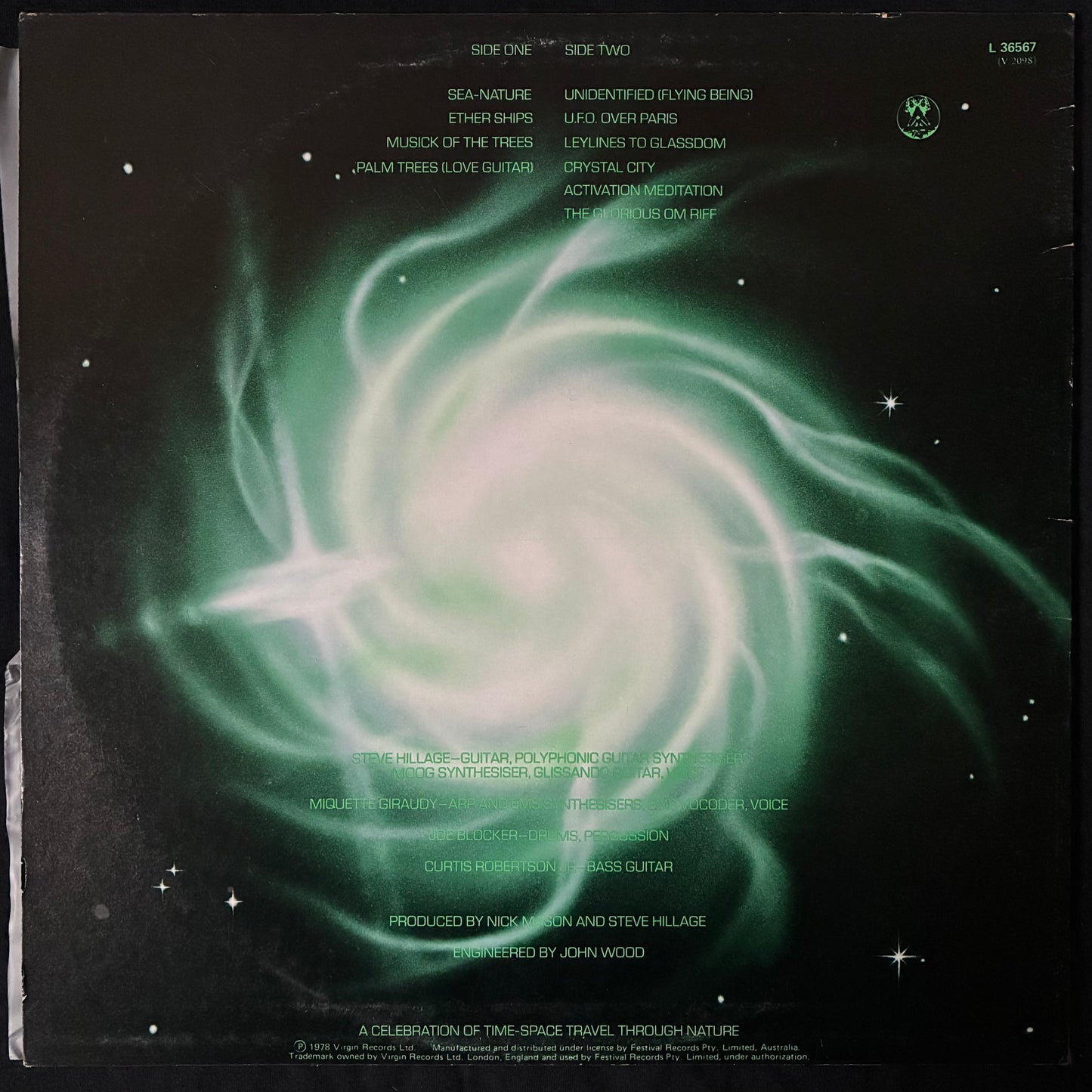 STEVE HILLAGE - GREEN (USED VINYL 1978 AUS M-/EX)