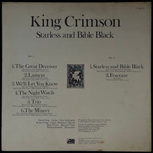 Load image into Gallery viewer, KING CRIMSON - STARLESS AND BIBLE BLACK (FIRST PRESSING) (USED VINYL 1974 JAPAN EX+/EX)
