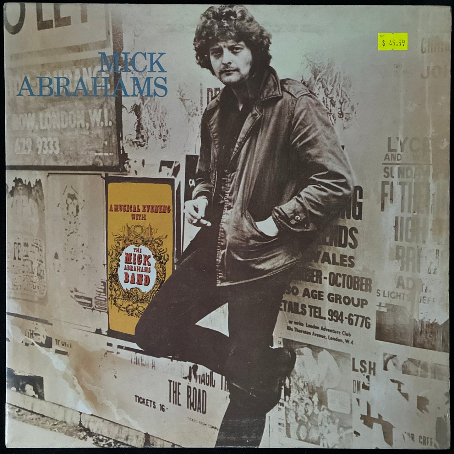 MICK ABRAHAMS - MICK ABRAHAMS (FIRST PRSSSING) (USED VINYL 1971 UK EX+/EX)