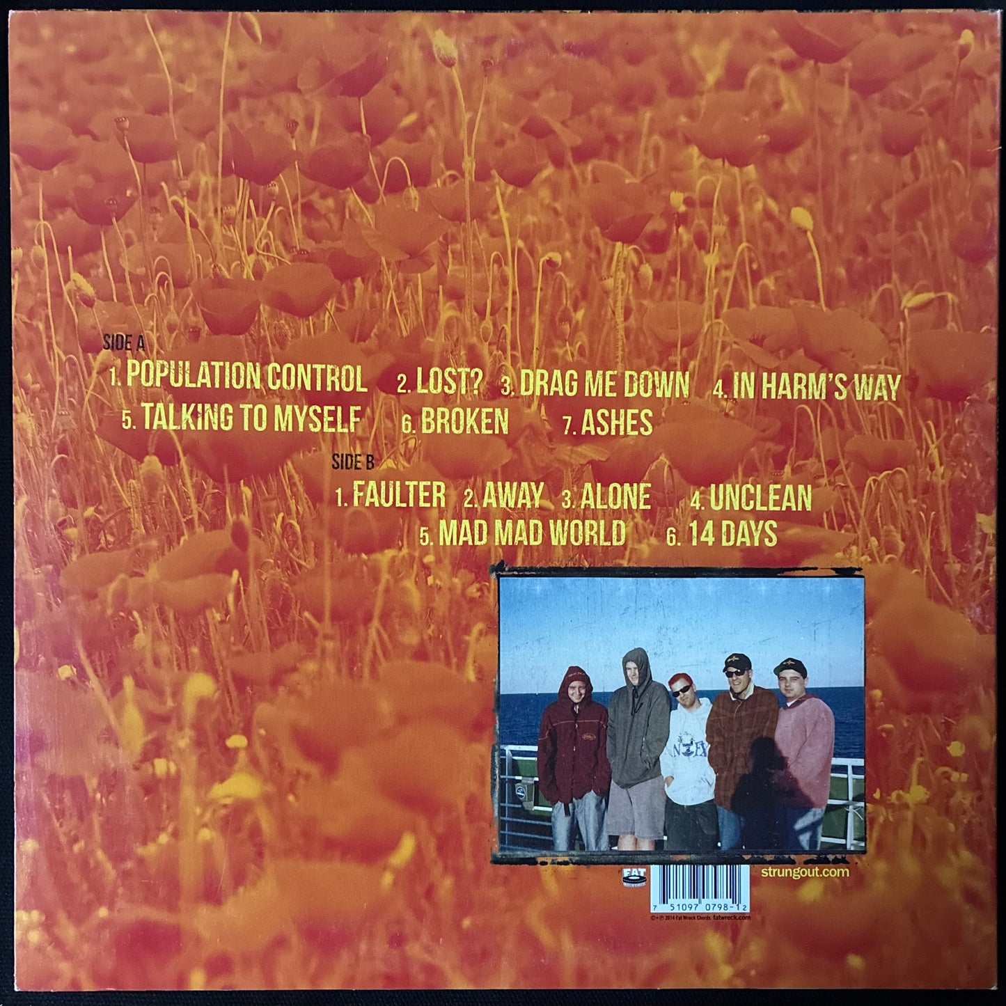 STRUNG OUT - ANOTHER DAY IN PARADISE (USED VINYL 2014 US M-/M-)