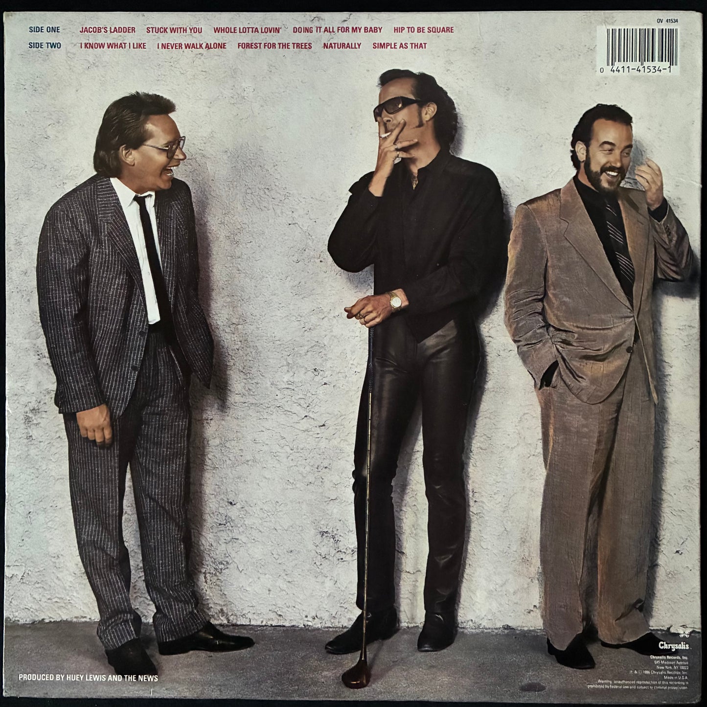 HUEY LEWIS AND THE NEWS - FORE! (USED VINYL 1986 US M-/EX)
