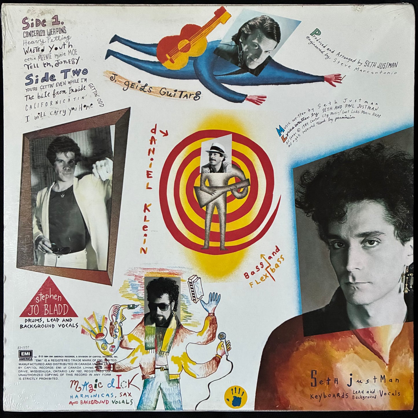J. GEILS BAND - YOU'RE GETTIN' EVEN WHILE I'M GETTIN' ODD (USED VINYL 1984 CANADA S.S.)