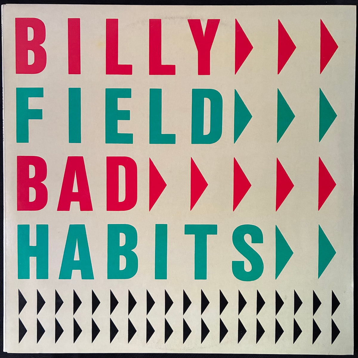 BILLY FIELD - BAD HABITS (USED VINYL 1981 AUS M-/M-)