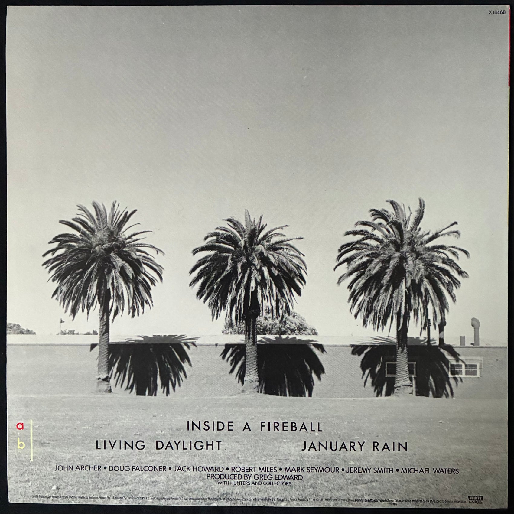HUNTERS + COLLECTORS - LIVING DAYLIGHT (12") (USED VINYL 1987 AUS M-/M-)