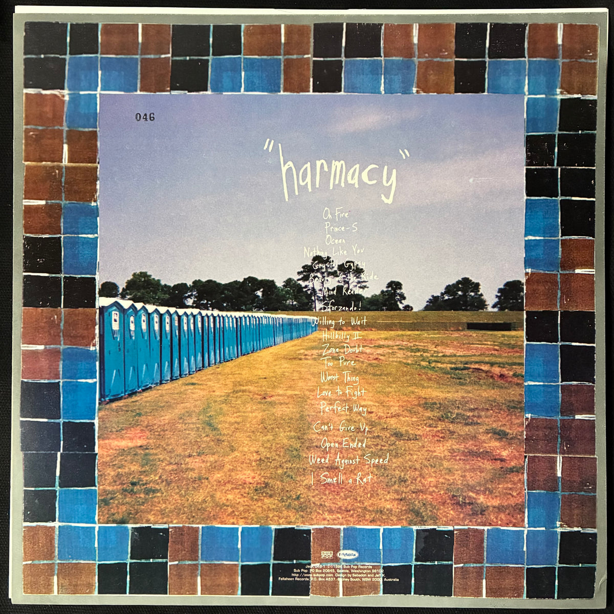 SEBADOH - HARMACY (RED COLOURED) (USED VINYL 1996 AUS M-/M-)