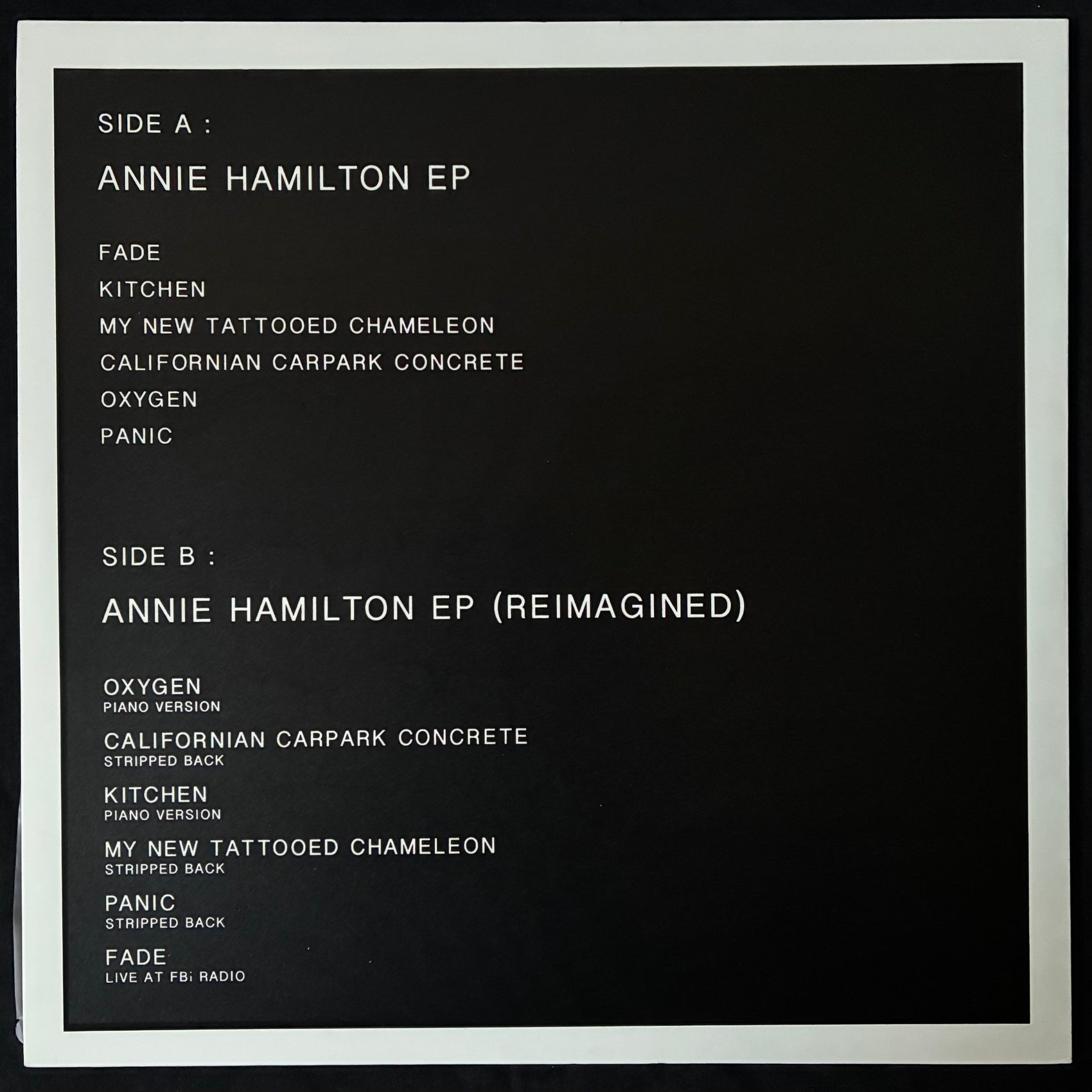 ANNIE HAMILTON - ANNIE HAMILTON (USED VINYL 2021 AUS M-/M-)