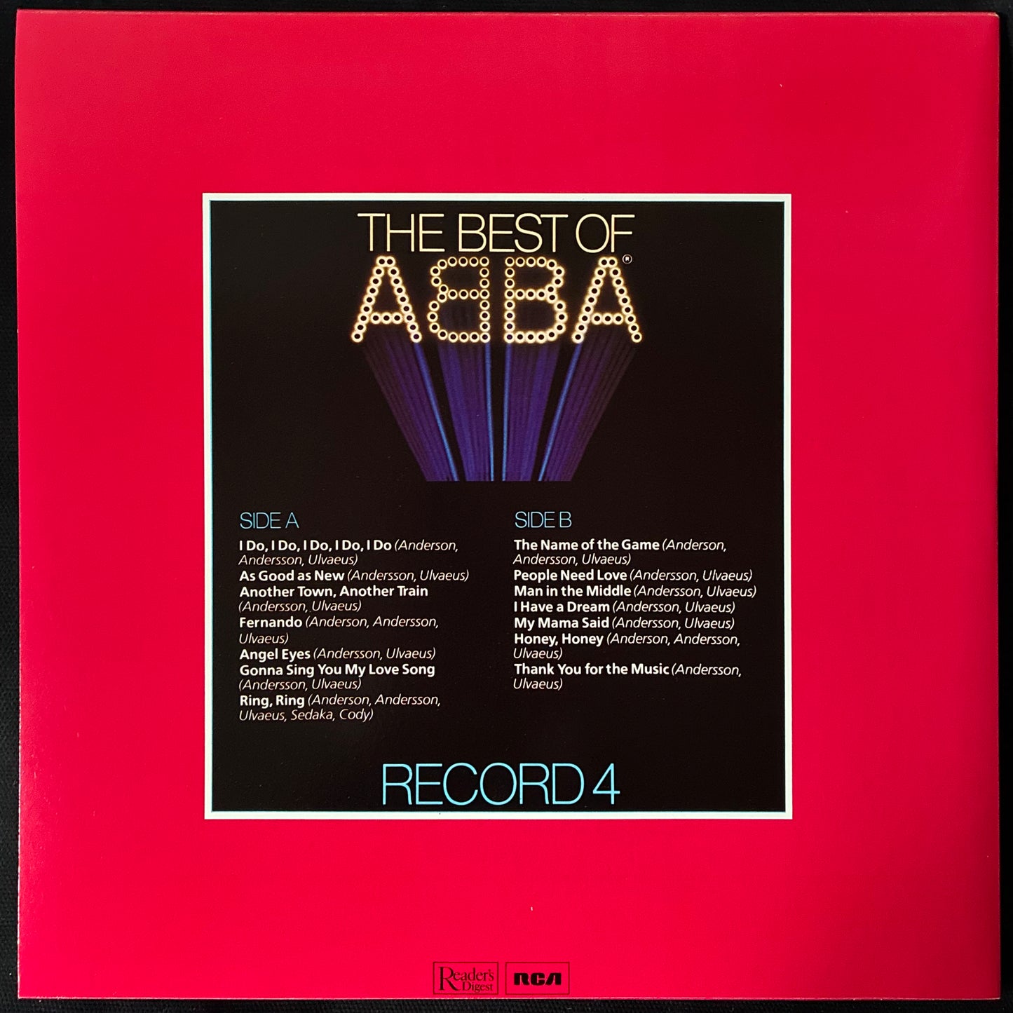 ABBA - THE BEST OF ABBA (5LP BOX SET) (USED VINYL BOX SET 1982 AUS M-/M-/EX+)