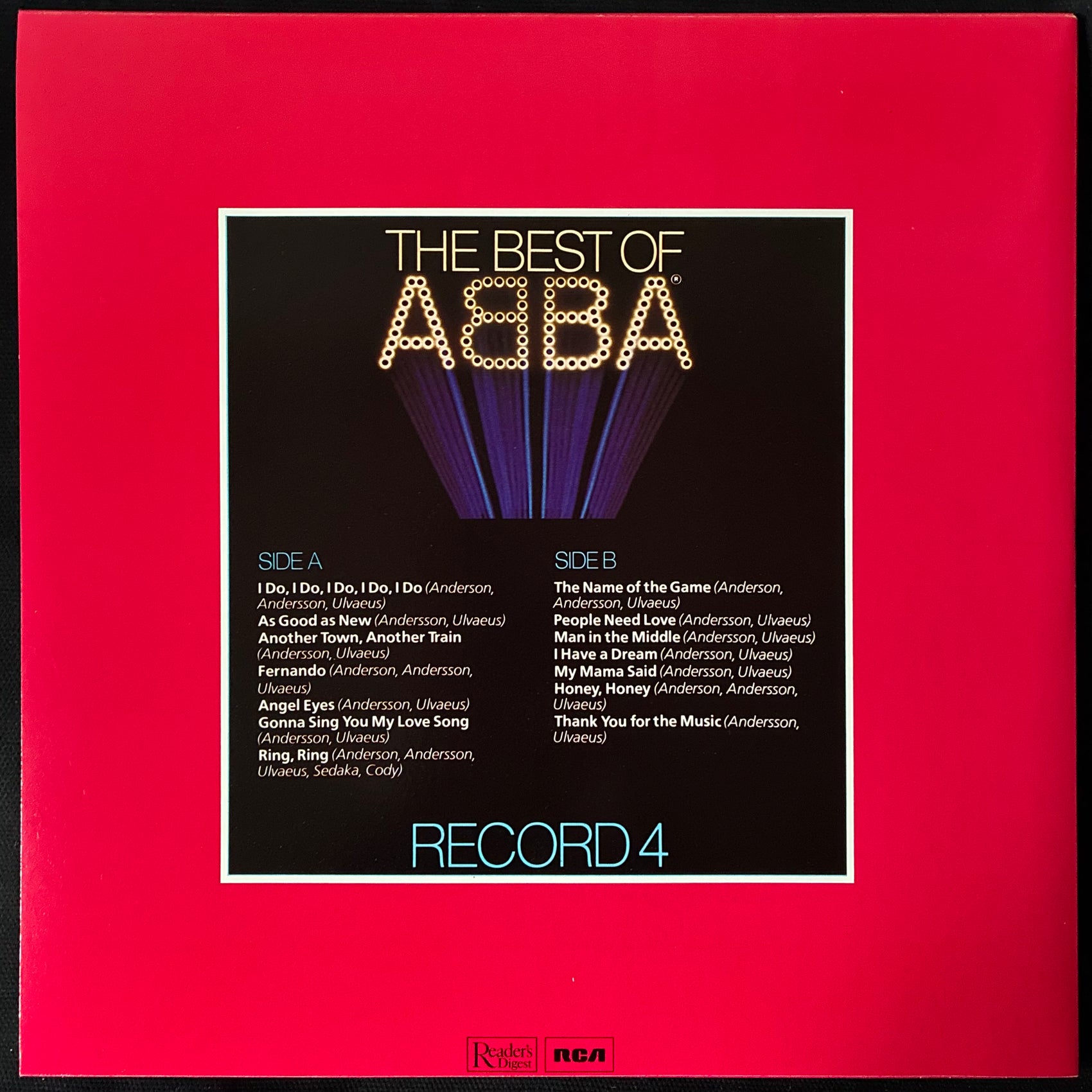 ABBA - THE BEST OF ABBA (5LP BOX SET) (USED VINYL BOX SET 1982 AUS M-/M-/EX+)