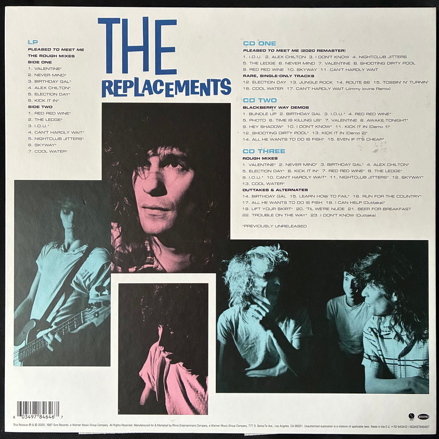 REPLACEMENTS - PLEASED TO MEET ME (LP+3CD SET) (USED VINYL 2000 US M-/M-/EX+/EX+)